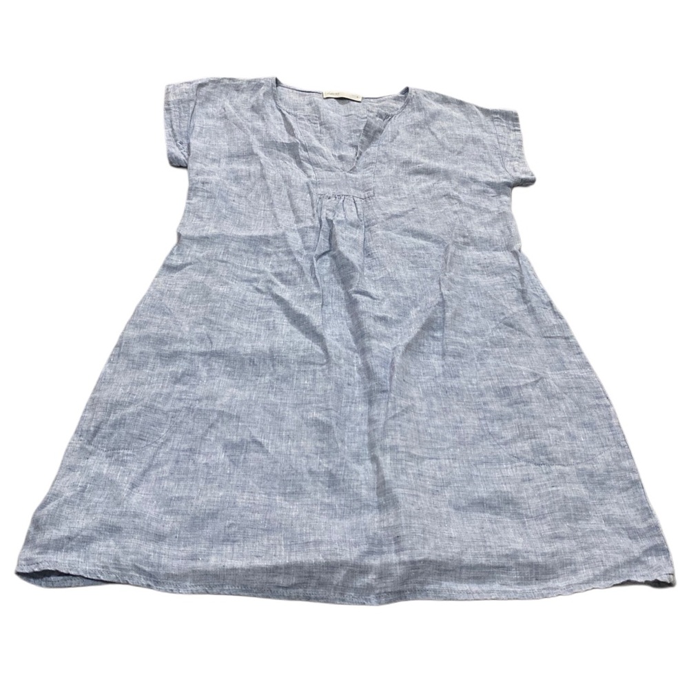 Studio 412 Linen Tunic / Mini Dress With Pockets Small